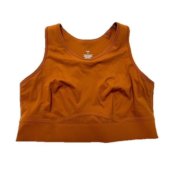 Knix Momenta Sports Bra Size XL Brown Racerback Contour Cups Mesh - Picture 1 of 12